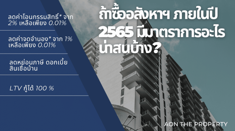 ซื้ออสังหาฯ ในปี 2565 จะได้ประโยชน์อะไรบ้าง?